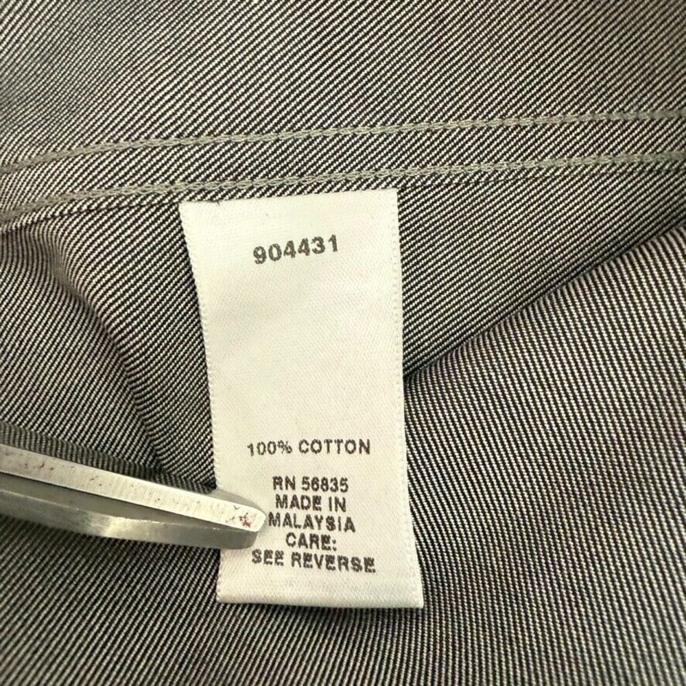 Cabela's Outfitter Series Mens Long Sleeve Button Down Shirt - Size L - Gray - Picture 8 of 8